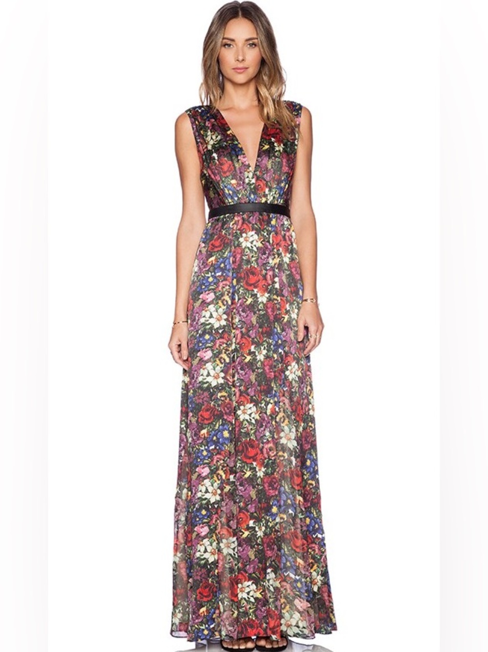 Alice & Olivia Triss English Floral Gown